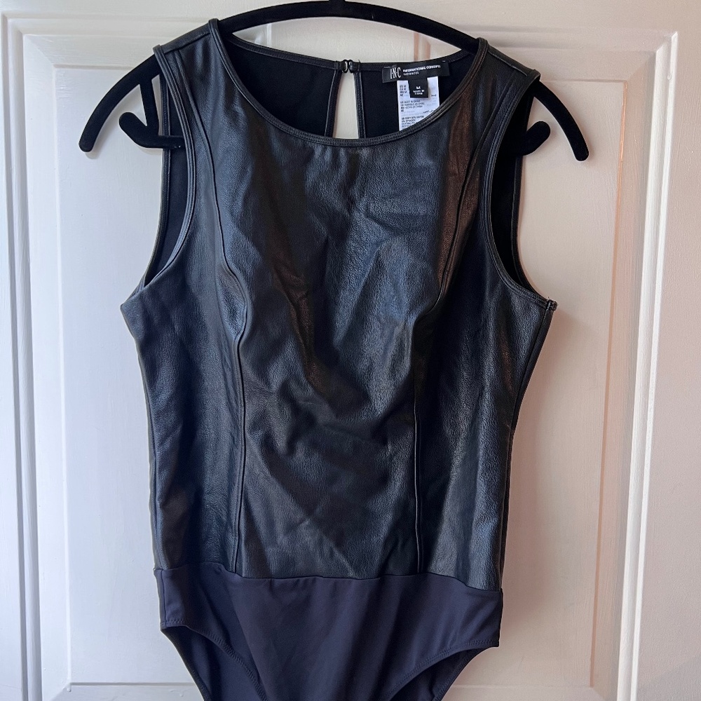 Zara faux leather body suit
